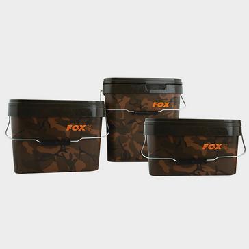 Green FOX INTERNATIONAL Camo Square Bucket 10 Litre