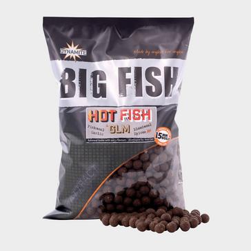 BROWN Dynamite Hot Fish & GLM Boilies 15mm 1.8kg