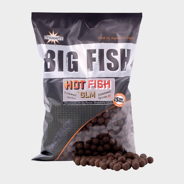 Brown Dynamite Hot Fish & GLM Boilies 15mm 1.8kg image 1