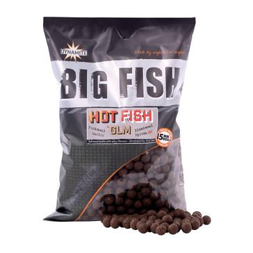 BROWN Dynamite Hot Fish & GLM Boilies 15mm 1.8kg