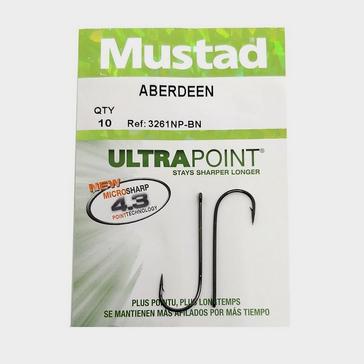 Black MUSTAD Aberdeen Hooks (Size 5/0)