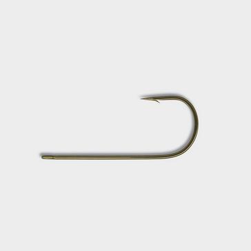 Silver MUSTAD Long Shank Worm Hook (Size 1/0)