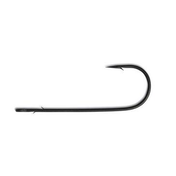 Black MUSTAD Aberdeen Worm Hook (Size 1/0)