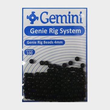Black Gemini Genie Rig Beads 4mm Black