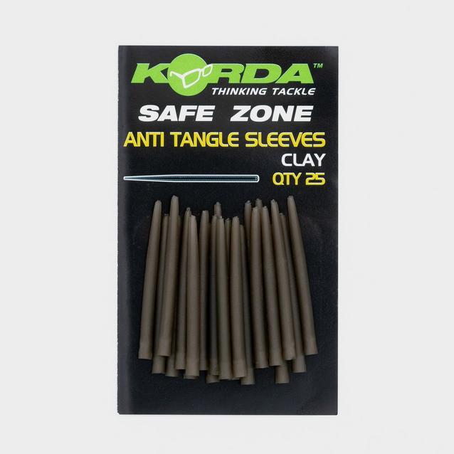 Green Korda Safezone Anti Tangle Sleeve Clay image 1