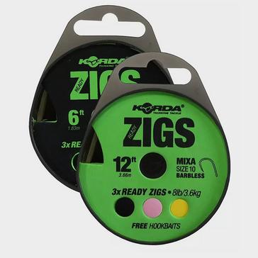 Green Korda Ready Zigs 6ft Size 10