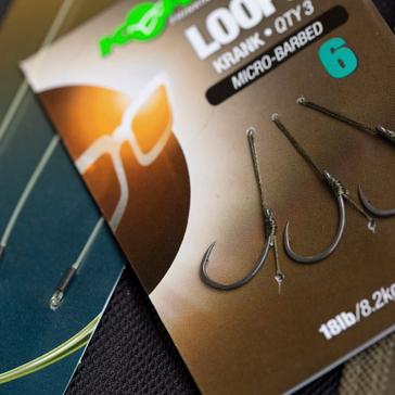 Grey Korda Loop Rigs Krank Size 8 18lb