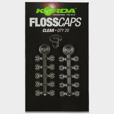 White Korda Floss Caps Clear