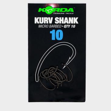 Grey Korda Kurv Shank Barbed Hook Size 10