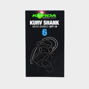 Black Korda Kurv Shank Barbed Hook Size 6 