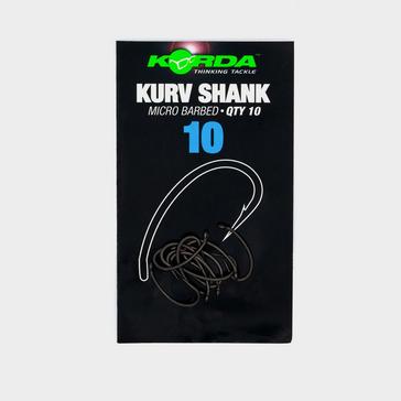 Black Korda Kurv Shank Barbless Hook Size 10