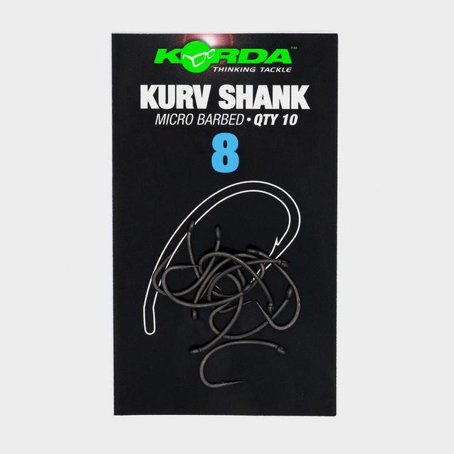 Grey Korda Kurv Shank Barbless Hook Size 8 image 1