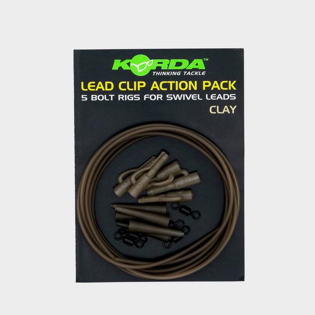 Black Korda Lead Clip Action Pack Clay image 1