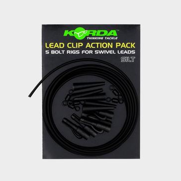 Black Korda Lead Clip Action Pack Silt
