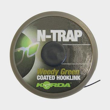 Green Korda N Trap Soft Coated Hooklink 20lb Weed