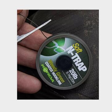 Green Korda N Trap Soft Coated Hooklink 20lb Weed