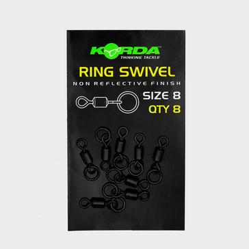 Black Korda Ring Swivels Size 8