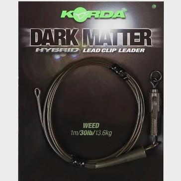 Grey Korda Safezone Dark Matter Leader Hybrid Lead Clip Weed 30lb