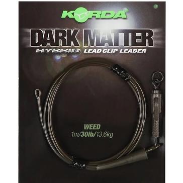 Grey Korda Safezone Dark Matter Leader Hybrid Lead Clip Weed 30lb