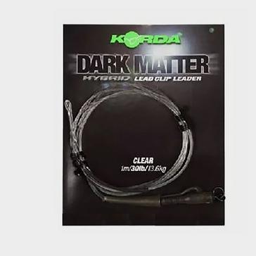 Clear Korda Safezone Dark Matter Leader Hybrid Lead Clip Clear 30lb