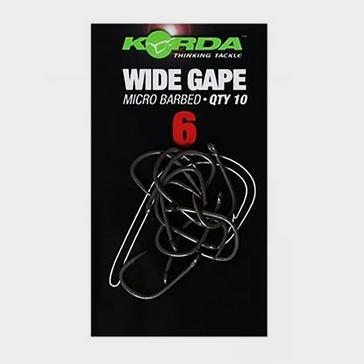 Black Korda Wide Gape Hook Barbed Size 6