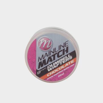 White MAINLINE 8Mm Org Choc Match Dumbell Wafters