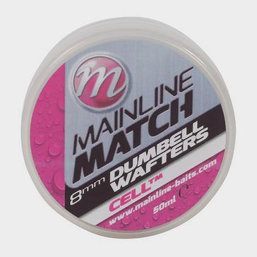 Clear MAINLINE Match Dumbell Wafters in White Cell (6mm)