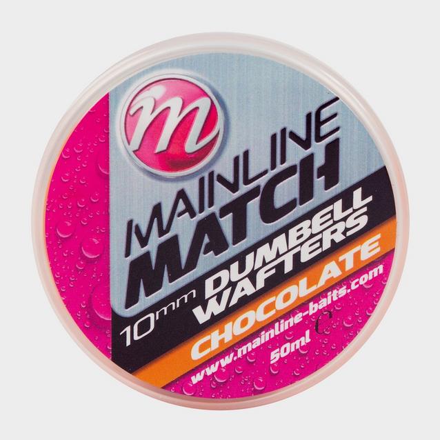 Pink MAINLINE Match Dumbeell Wafters 10mm Orange Chocolate image 1