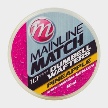 Pink MAINLINE Mainline Match Dumbell Wafters 10mm Yellow Pineapple