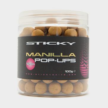 Brown Sticky Baits Manilla Pop Ups 12mm 100G Pot