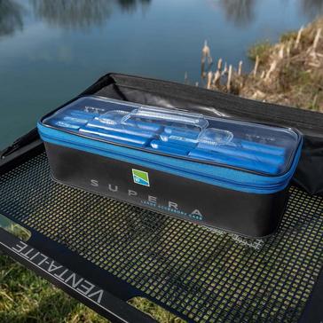 black PRESTON INNOVATION Preston Supera Large Eva Accessory Case