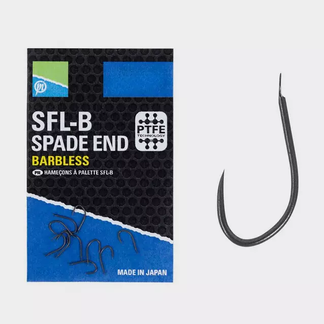 PRESTON INNOVATION SFL-B Spade End Barbless Hooks Size 20