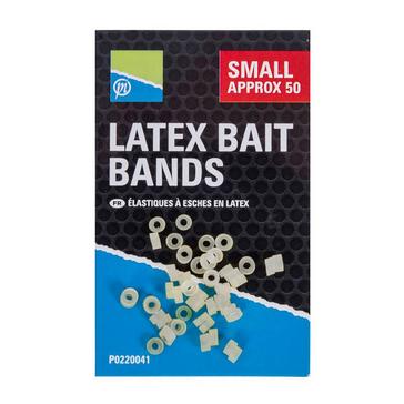 White PRESTON INNOVATION Latex Bait Bands Small