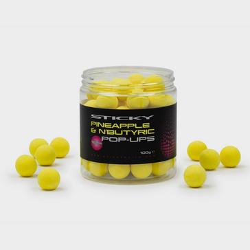 Multi Sticky Baits Hi-Attract Pop Ups in Pineapple and Nbutyric, 16mm