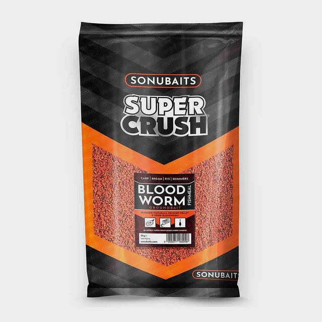 Brown SONU BAITS Supercrush Bloodworm and Fishmeal Groundbait 2kg image 1