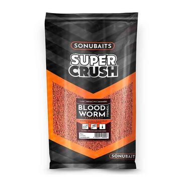 Brown SONU BAITS Supercrush Bloodworm and Fishmeal Groundbait 2kg