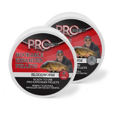 Clear SONU BAITS Pro Hookable Expander Bloodworm Pellets 6mm