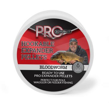 Clear SONU BAITS Hkable Pro Expander Bloodworm 8mm
