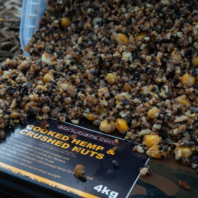 Multi SONU BAITS Cooked Hemp And Nutty Particles Spod Mix image 1