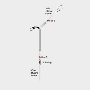 White TRONIX Shad Rig 30lb