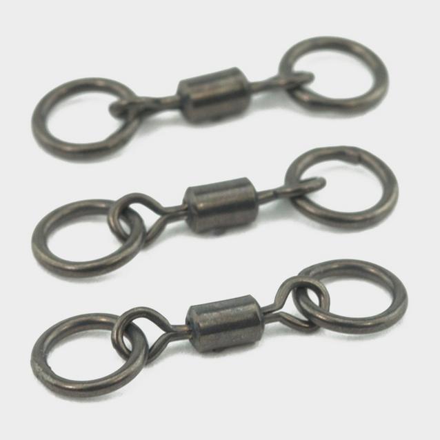 Silver THINKING ANGLER Ptfe Dbl Ring Swivels Heli image 1