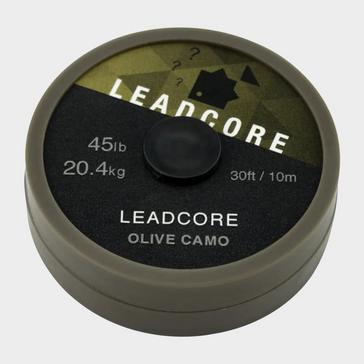 Grey THINKING ANGLER 10m Leadcore 45Lb Olive Camo