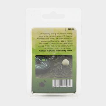 Black THINKING ANGLER Think Link Low Memory Hooklink 25lb (0.50mm) 20m