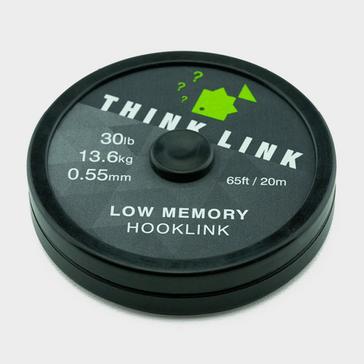 Black THINKING ANGLER Think Link Low Memory Hooklink 30lb (0.50mm) 20m