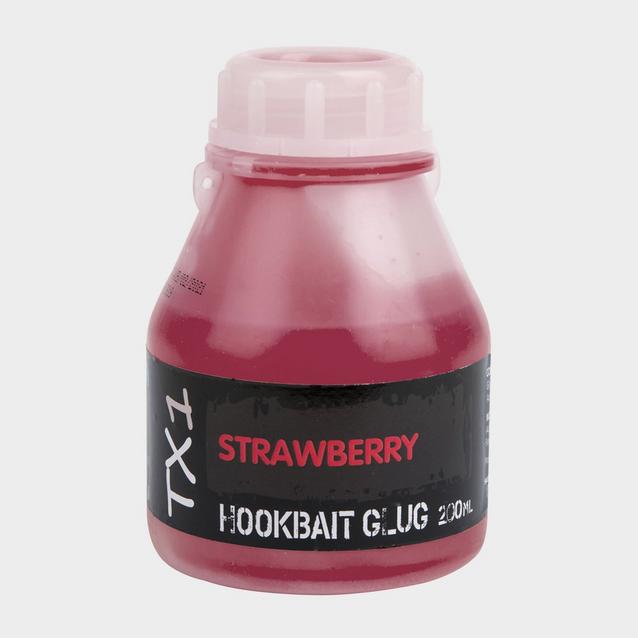 Red SHIMANO Tx1 Strawberry Hookbait Glug (250ml) image 1