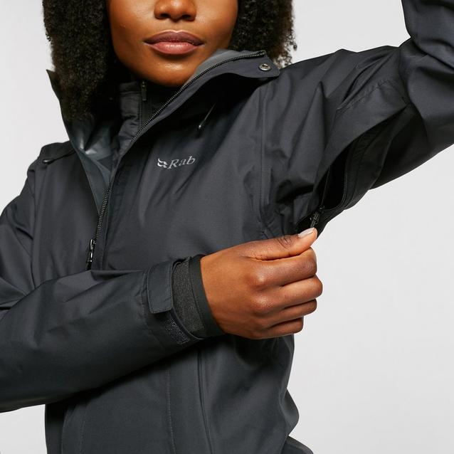 Rab Black Waterproof Jacket Rab Women's Downpour Waterproof Jacket