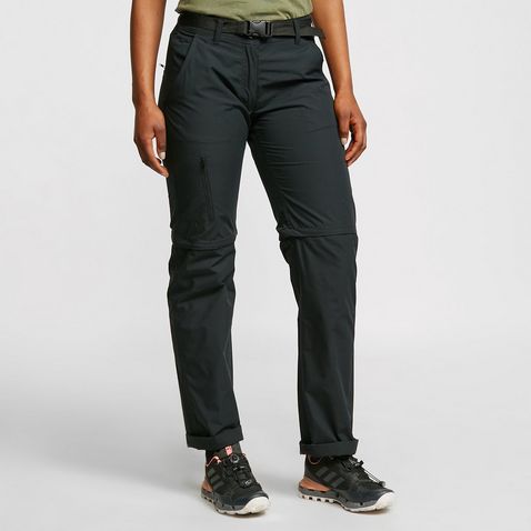 Black FREEDOMTRAIL Women’s Nebraska Zip-Off Trousers