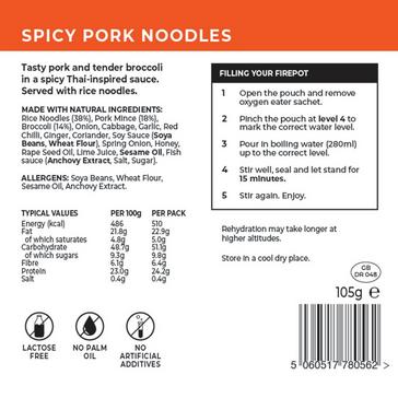 Yellow FIREPOT Spicy Pork Noodles