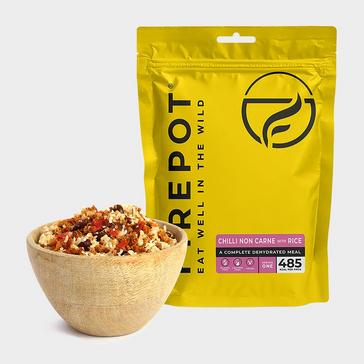 Brown FIREPOT Chilli Non Carne With Rice