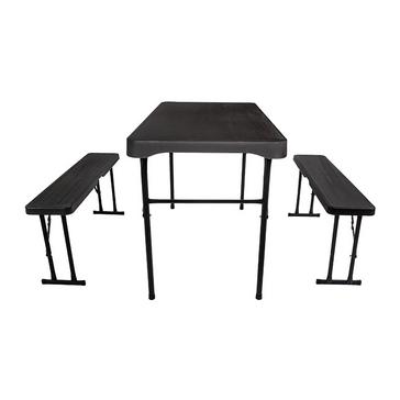 Black Quest Jet Stream Grassmoor Table and Bench Set